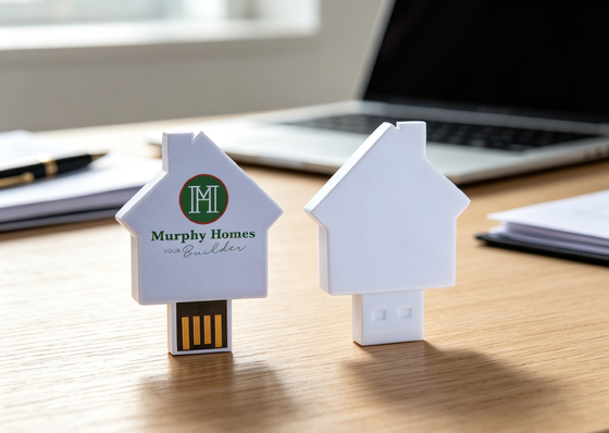 Geschenke-Kreditkarten-USB-Speicher mit hausförmiger Karte, USB-Flash-Laufwerk, Kunststoff-USB-Flash-Laufwerk
