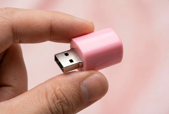 1GB USB-Stick aus Kunststoff, blaue Farbe, optionale AES 128-Bit-Verschlüsselung, leicht und langlebig, Flash-Laufwerk für den täglichen Gebrauch