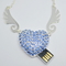 Greller Antriebs-volles Gedächtnis Damen-Necklace Diamond Usb Stick 32GB 64GB 2,0