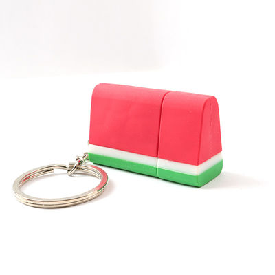 Offene Form PVCs formte nette USB-Stock-Wassermelonen-Erdbeerschokolade