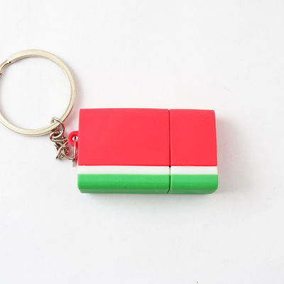 Offene Form PVCs formte nette USB-Stock-Wassermelonen-Erdbeerschokolade