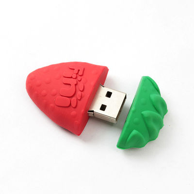Offene Form PVCs formte nette USB-Stock-Wassermelonen-Erdbeerschokolade