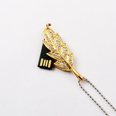 Versteckte Antriebs-Schmuck-Art-schnelle Geschwindigkeit Chip Inside Leafs USB grelle