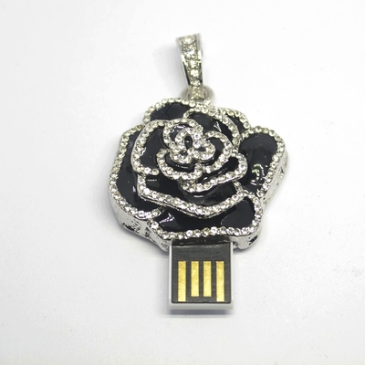 Greller Antrieb 2,0 Schmuck-Art-Blume USBs mit Chips Hidden Inside