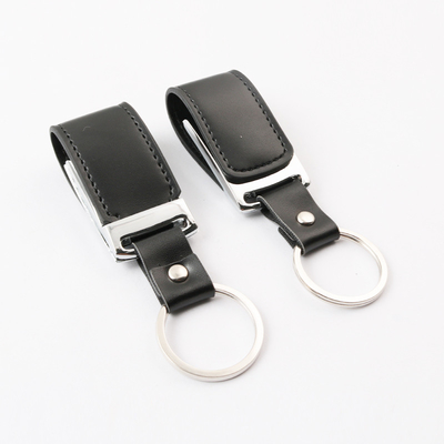 PU/Echtleder kundengebundenes grelles Prägungslogo 2,0 3,0 USBs Antriebs-32GB 256GB