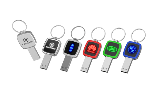 Wenn wird das Ablesen von LED-Licht glänzender Kristall USB-Stock 32GB 64GB 128GB
