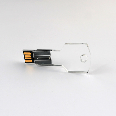 Greller Antrieb 128GB transparenter klarer Acrylschlüssel Usb passen sich US-Standard an