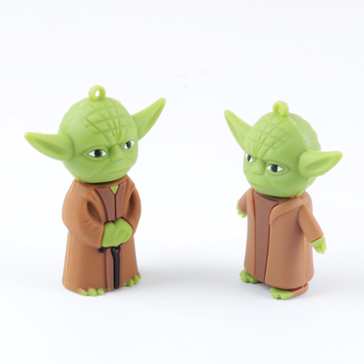 PVC fertigte geformt durch Meister-Yoda Star Wars grellen Usb 2,0 und 3,0 Antrieb Usb besonders an