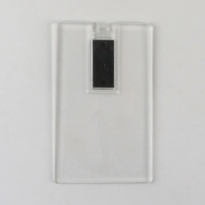 Transparente Plastik-Kreditkarte USB haftet 2,0 128GB 64GB 15MB/S