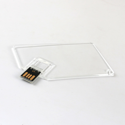 Transparente Plastikkreditkarte Usb-Memorystick 2,0 MINIudp 128GB 64GB 50MB/S