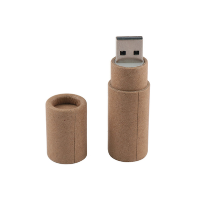 Rund geformtes Holz-USB 2.0-Flash-Laufwerk Schnelle Geschwindigkeit 30 MB/S 64 GB 128 GB