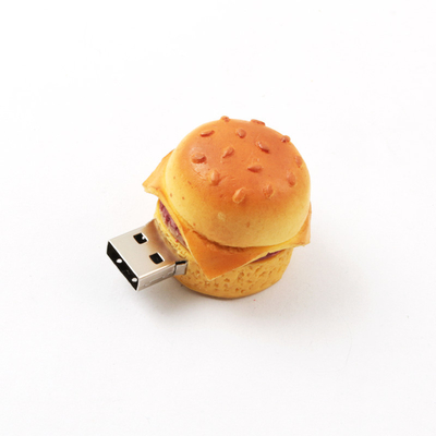 Hamburger in Form mit 512 GB Kapazität benutzerdefinierte USB-Flash-Laufwerke mit 10 Jahren Datenspeicherung