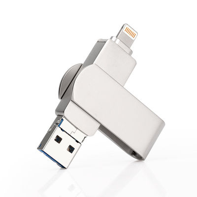 Silber OTG USB-Flash-Laufwerke Schnelle und einfache Datenübertragung mit Plug And Play-Funktion