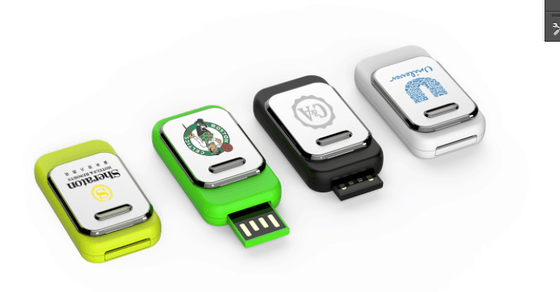 Gummibeschichteter USB-Stick aus Kunststoff 256 GB Speicher Schwarz/Weiß Toshiba Chip