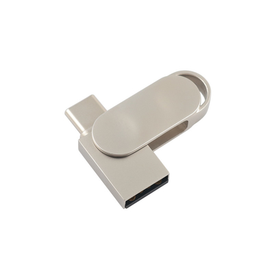 Wasserdichtes Metall-USB-PD-Flash-Laufwerk mit Silber-USB 2.0 USB 3.0 und Typ C