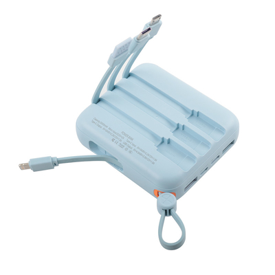 Li-Polymer-Batterie /18650 Batterie Portable Power Bank Schwarzblau Kabel Handbuchbox enthalten