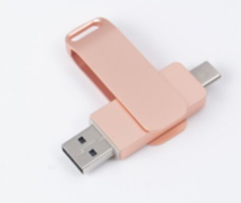 Roségold USB 3.0 mit Typ-C-Anschluss, beidseitig nutzbar, für Handy und Computer, kompatibel, 256 GB 512 GB