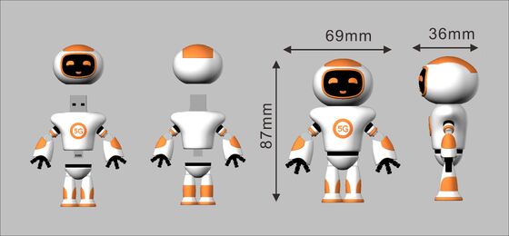 Niedlich geformte  Cartoon Charakter PVC USB Flash Drive USB 2.0 und 3.0