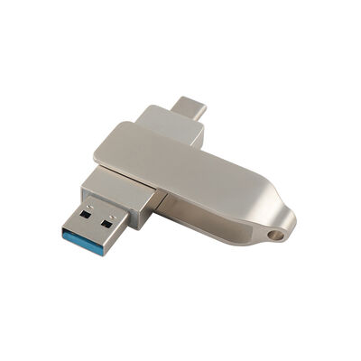 Retro-Gehäuse in silberner Farbe mit Typ-C-USB, 128 GB, 256 GB, Hochgeschwindigkeits-USB, Größe 71,4 x 16,8 x 10,1 mm