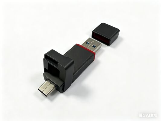 Gun Black Metal USB-Flash-Laufwerk mit Typ-C-Anschluss, entspricht den Kundenwünschen. Metallgehäuse kann Laserlogo enthalten