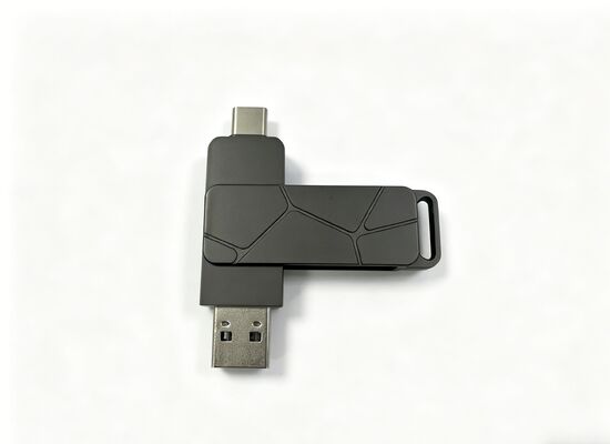 Gun Black Body Laser LOGO Typ C USB kann als Schlüsselanhänger oder Schlüsselband und Schlüsselanhänger verwendet werden