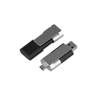 Datenpasswort aktiviert Typ C OTG USB-Flash-Laufwerk Metall Kunststoff Betriebstemperaturbereich minus 10 °C bis 60 °C