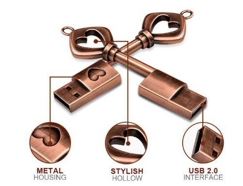 Custom Design Welcome Key USB-Flash-Laufwerk mit einer Geschwindigkeit von 10 MB, geeignet für tragbare digitale Speicherung und Datenverwaltung