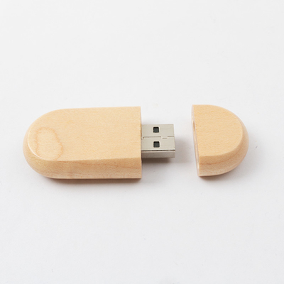 Ahorn-Bambus personifizierte hölzerne Länge usb-Stockes 128GB 60mm