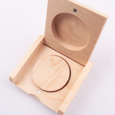 Usdn 15 MB/S 32 GB 64 GB 128 GB benutzerdefinierte Holz-Flash-Laufwerke mit Ahorn-Box