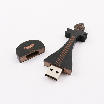 15 MB/S 32 GB 128 GB Holz-Flash-Laufwerk Gitarren-Formgedächtnis Schnelle Geschwindigkeit