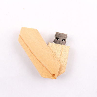 180 Grad-Torsion hölzerner greller Antrieb 2,0 USBs und Prägungslogo 50-100MB/S USBs 3,0