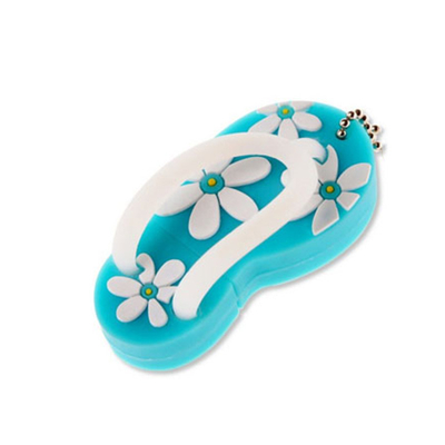 Schuh 3D formt kundenspezifische USB grelle Antriebe 16G 256GB mit Ketten-USB-Stecker