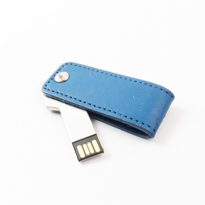 kundenspezifische Prägungslogo PU ledernes USB blitzen Hafen Antrieb USBs 2,0