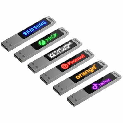 Schnelle Geschwindigkeit Crystal Usb Flash Drives 16GB 128GB ROSH mit LED-Licht