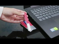 Schwarzer lederner greller Antrieb USBs mit Schlüssel-Ring Good Make Logo Fast-Geschwindigkeit USB 2,0 und 3,0