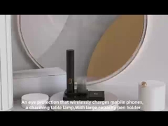 Drahtloses Ladegerät mit Schüler-Augen-Schutz-Schreibtischlampe kann angehoben und zusammengefaltet werden