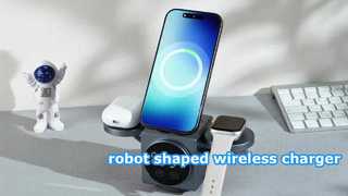 Drahtloses Hochgeschwindigkeitsladegerät in Roboterform